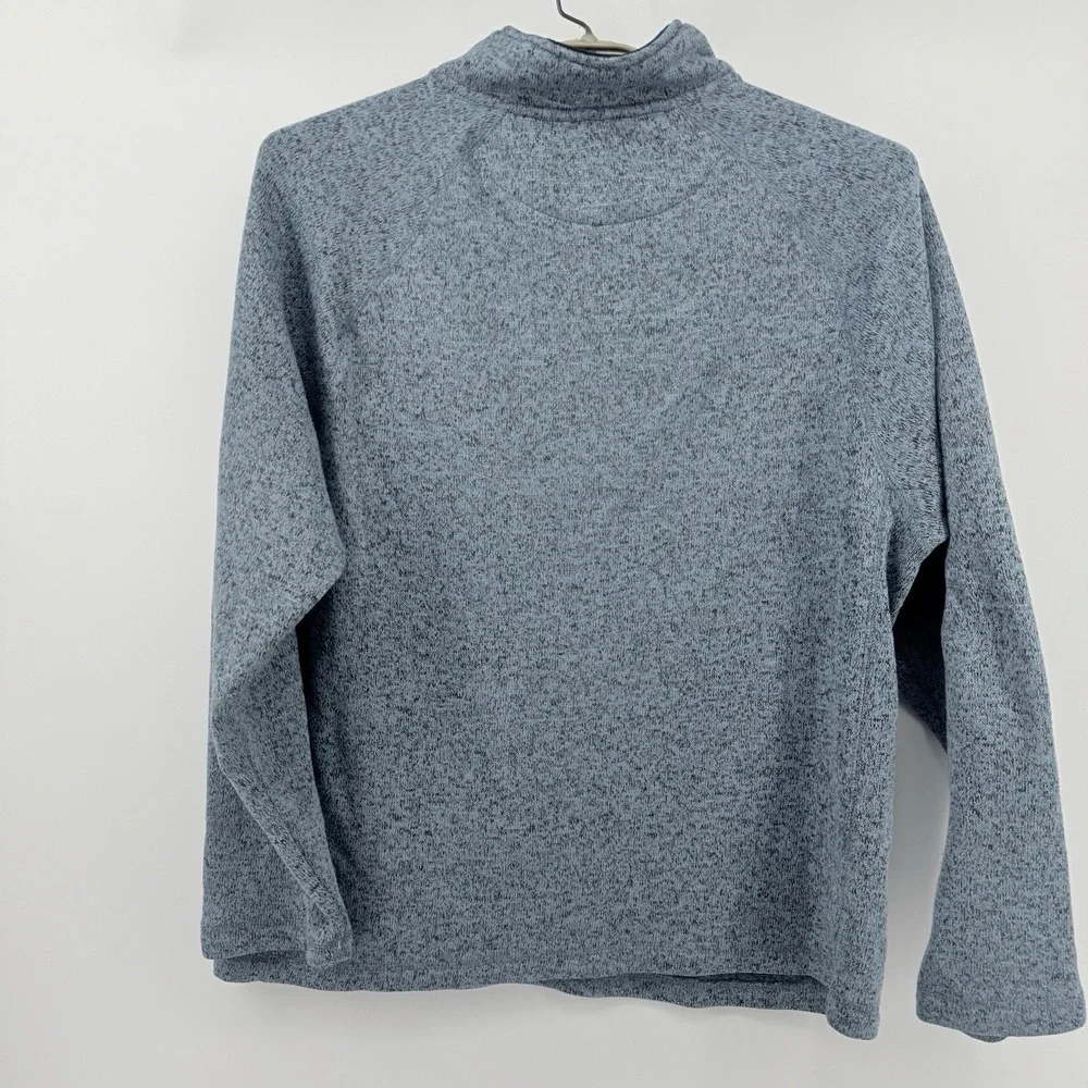 Stillwater Supply Co 1/4 Zip‎ Fleece Pullover Men's XL Heather Blue stylish warm